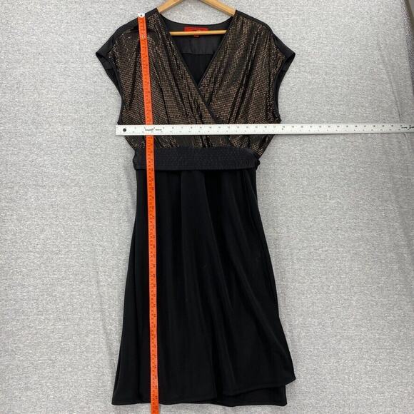 Narciso Rodriguez for Design Nation Dress Womens Extra Large Black Sequin Career - Picture 8 of 14